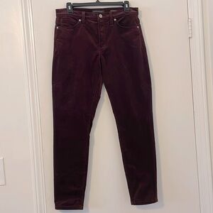Banana Republic Slim Maroon Merlot Corduroy Pants Size 29